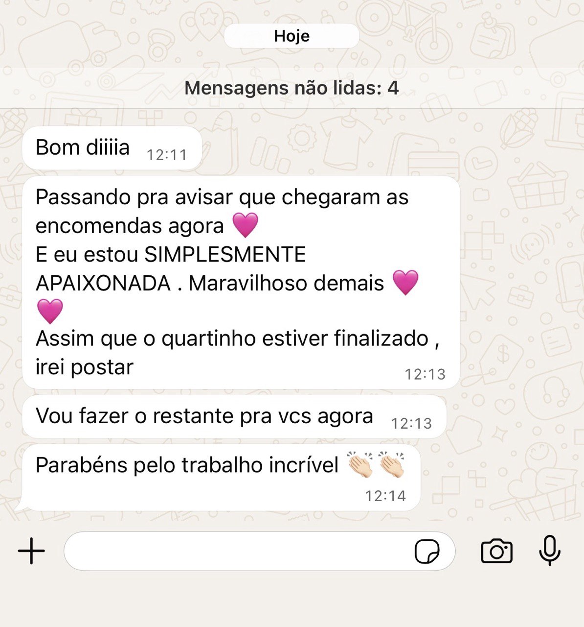 Feedback de cliente - Mamãe Urso