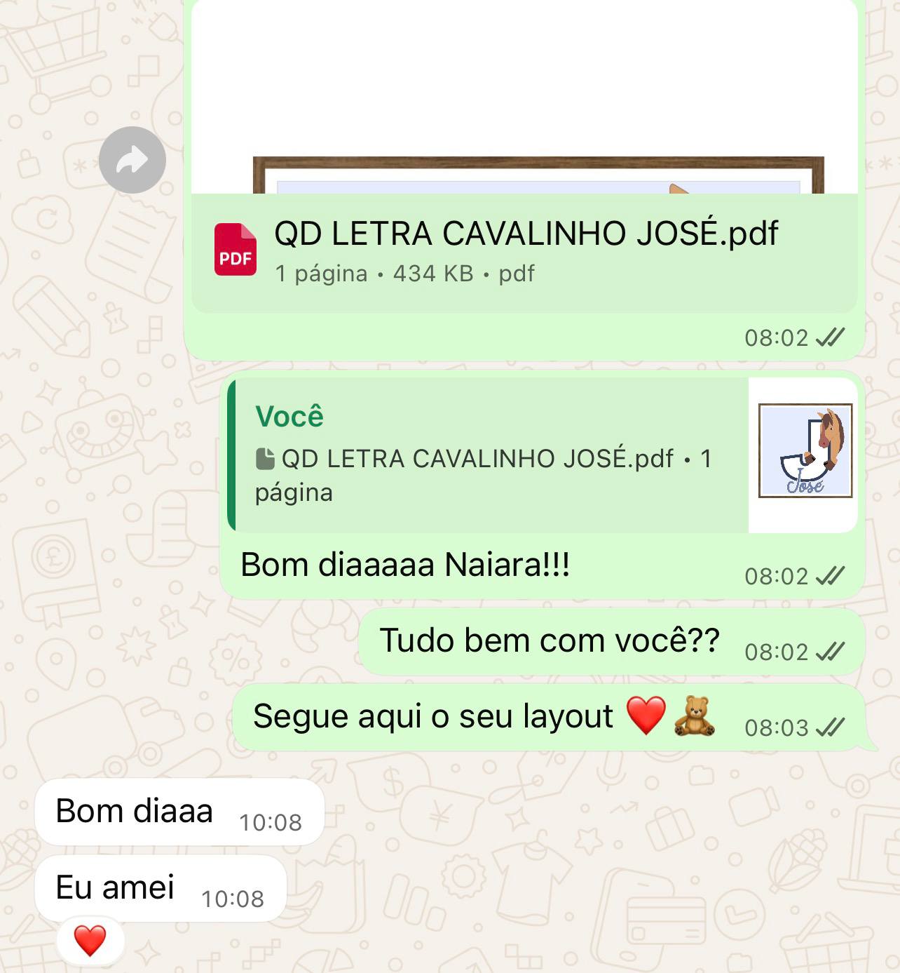 Layout personalizado de decoração - Exemplo 2